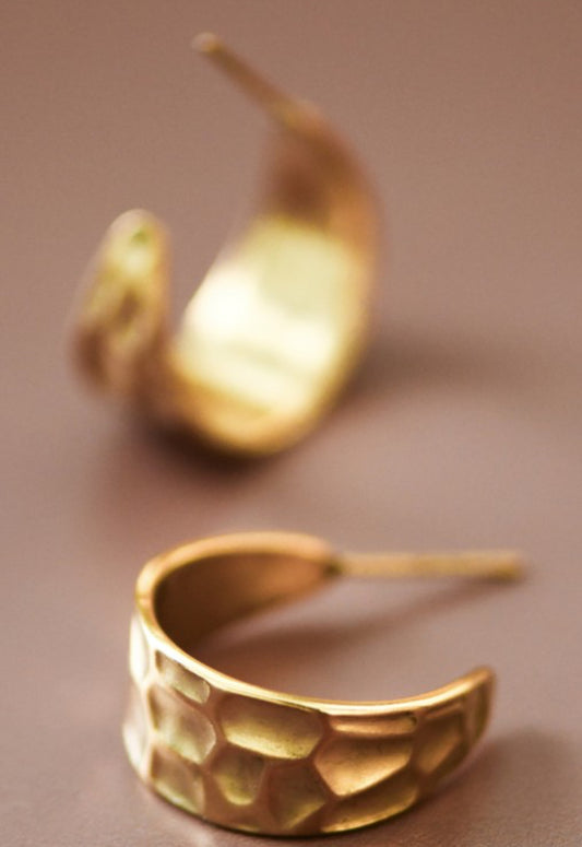 Ellie 18K Non-tarnish Stainless Steel Hoops