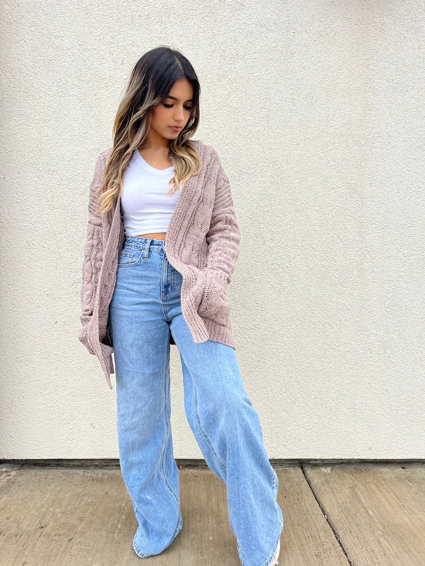 Cozy Feels Cardigan - TRUFFLE