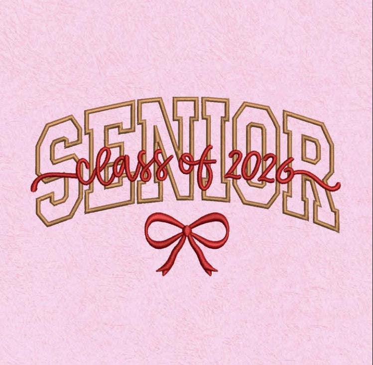Class of 2026 Embroidery Crewneck Sweater