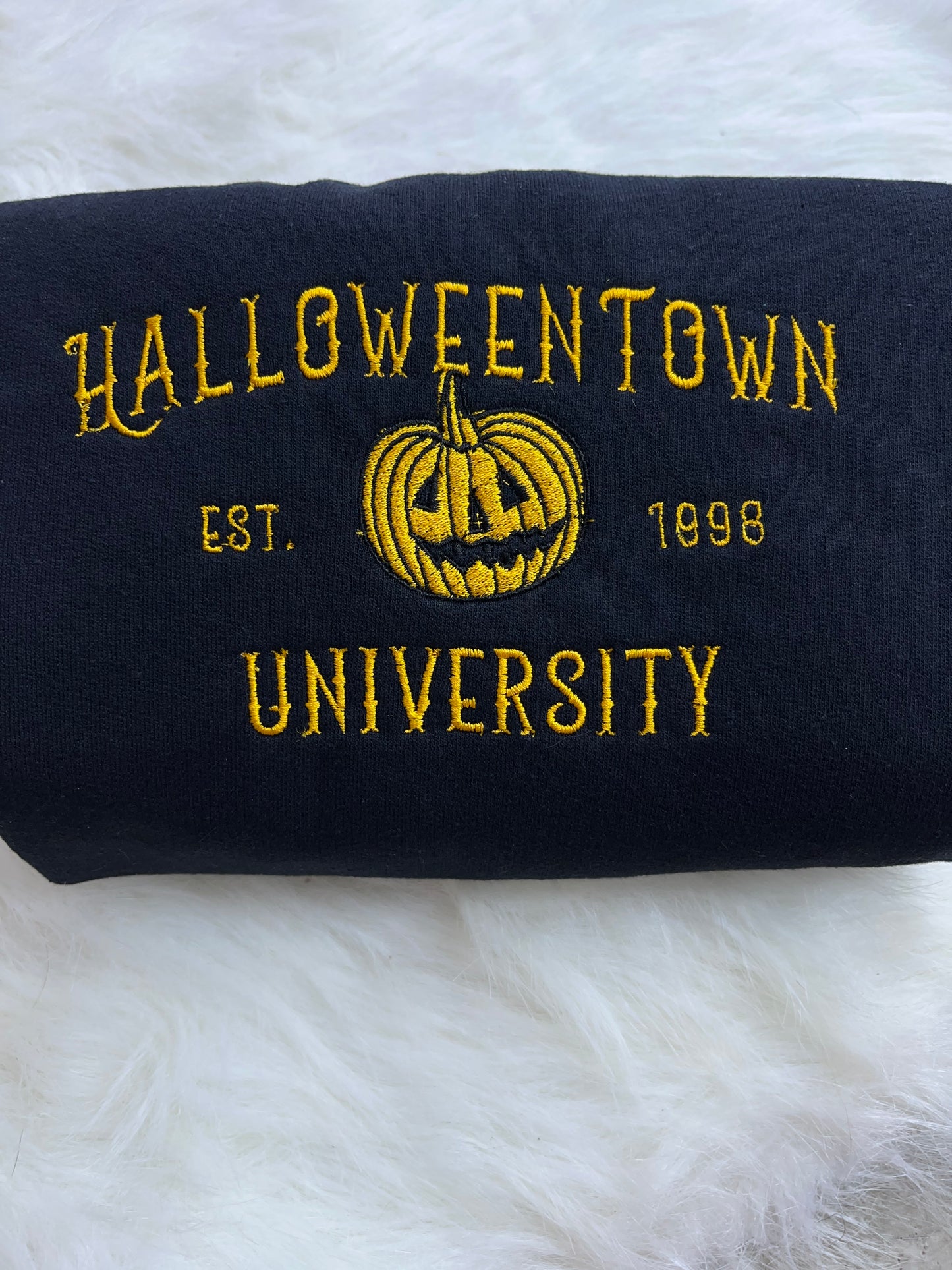 Halloween Town Embroidered Crewneck