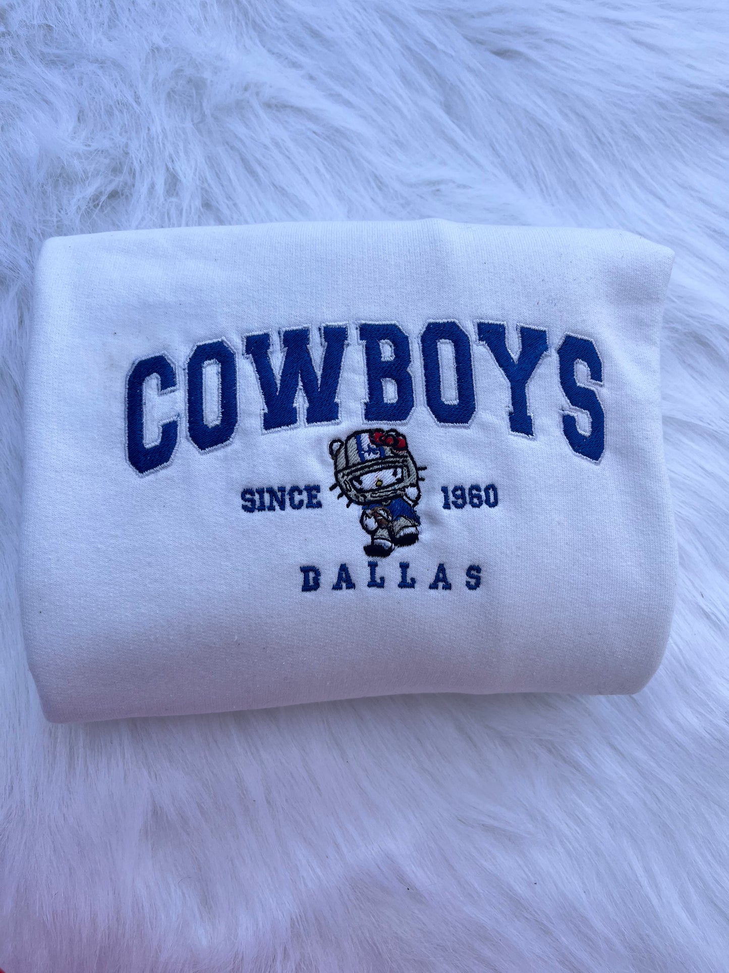 Football Embroidery Crewneck