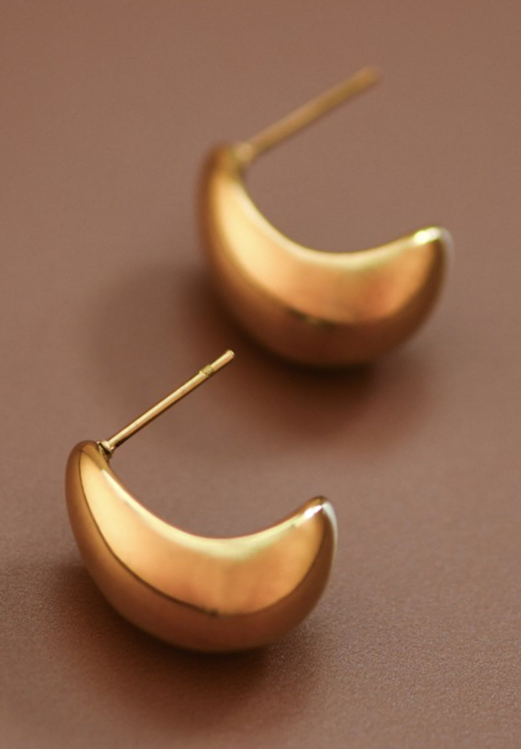 Teardrop 18K Non-tarnish Stainless Steel Hoops