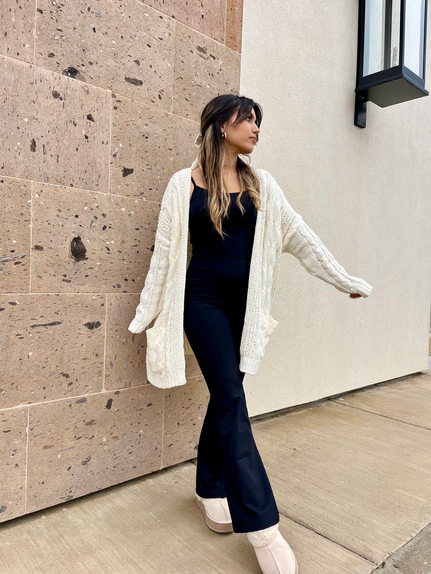 Cozy Feels Cardigan - WHITE