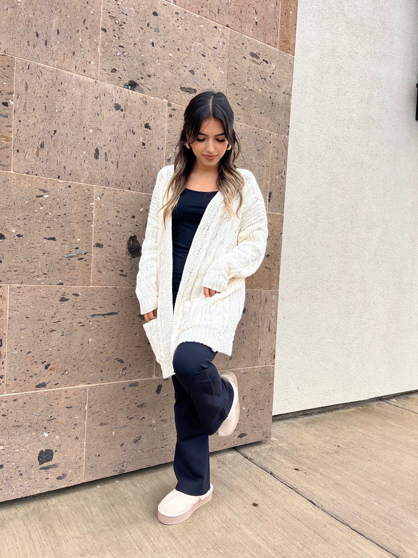 Cozy Feels Cardigan - WHITE