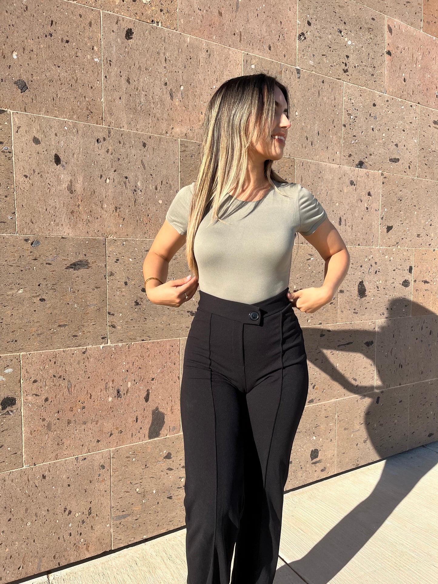 Tori Criss Cross Pants - Black