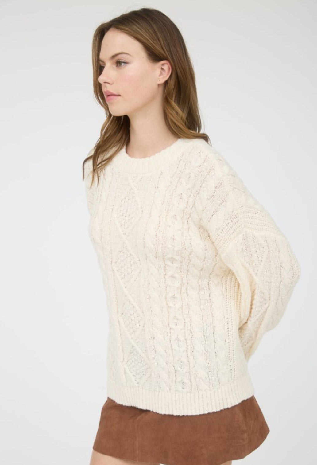 Andrea Cable Knit Sweater
