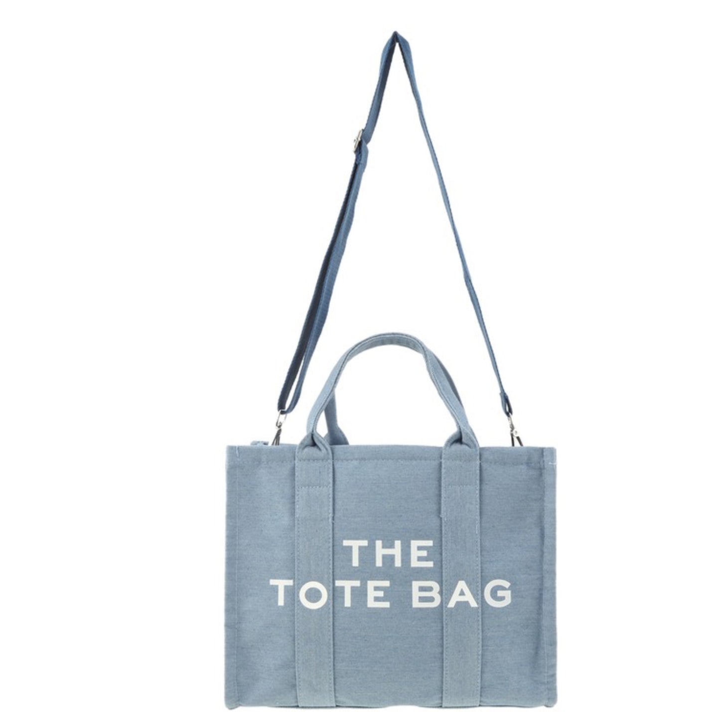 Bianca tote bag ( pink & Jean blue)