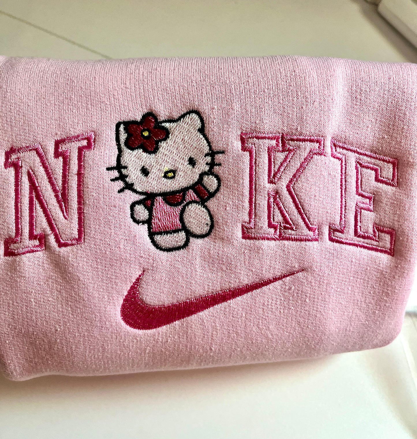 Hello kitty with Sleeve Initials Crewneck