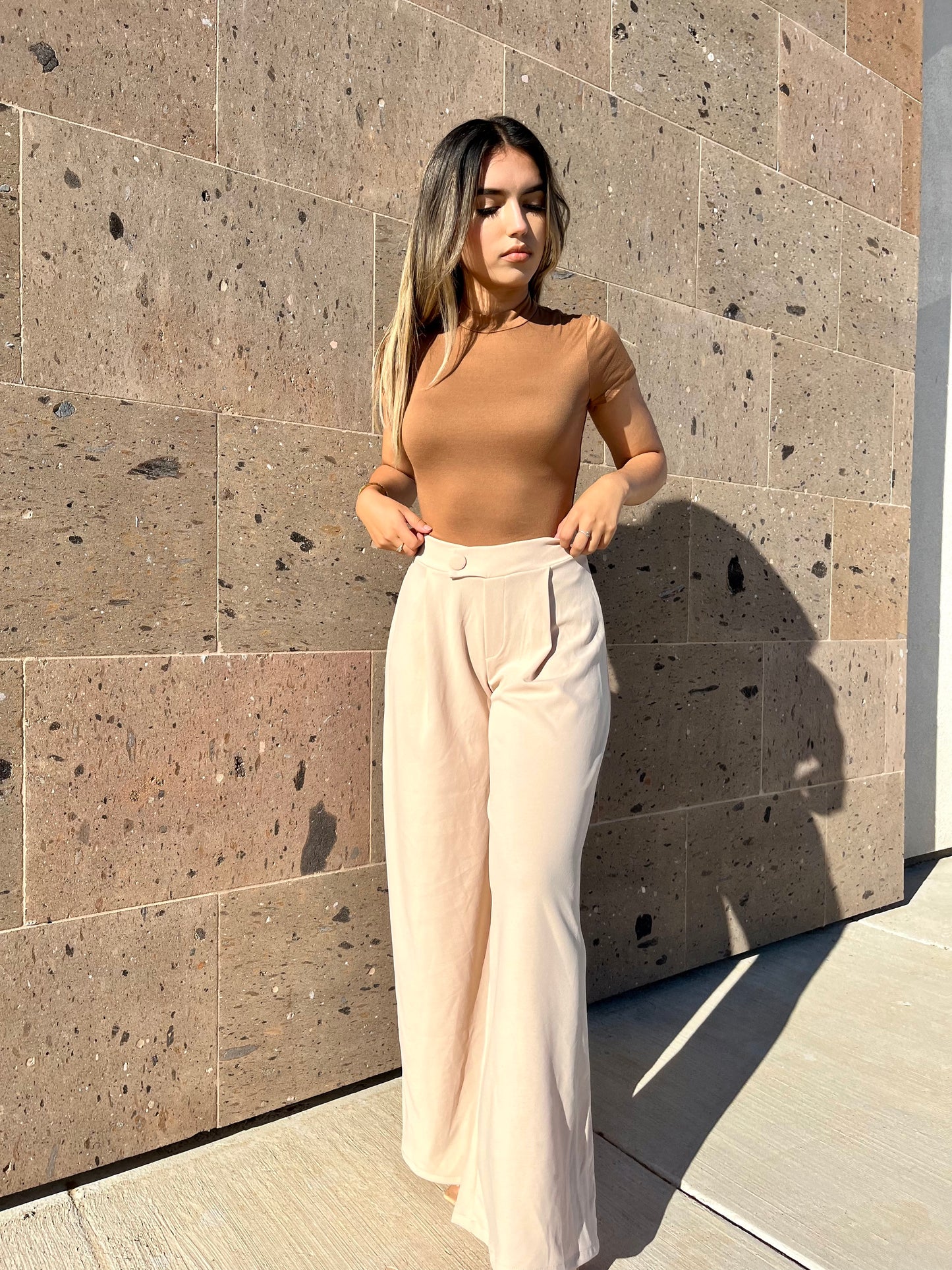 Diana Basic Bodysuit- Teddy Brown