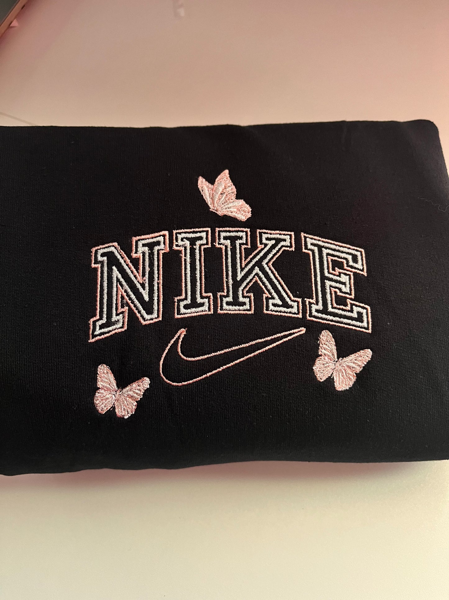Butterfly Crew Neck ( please state color of font at checkout notes)