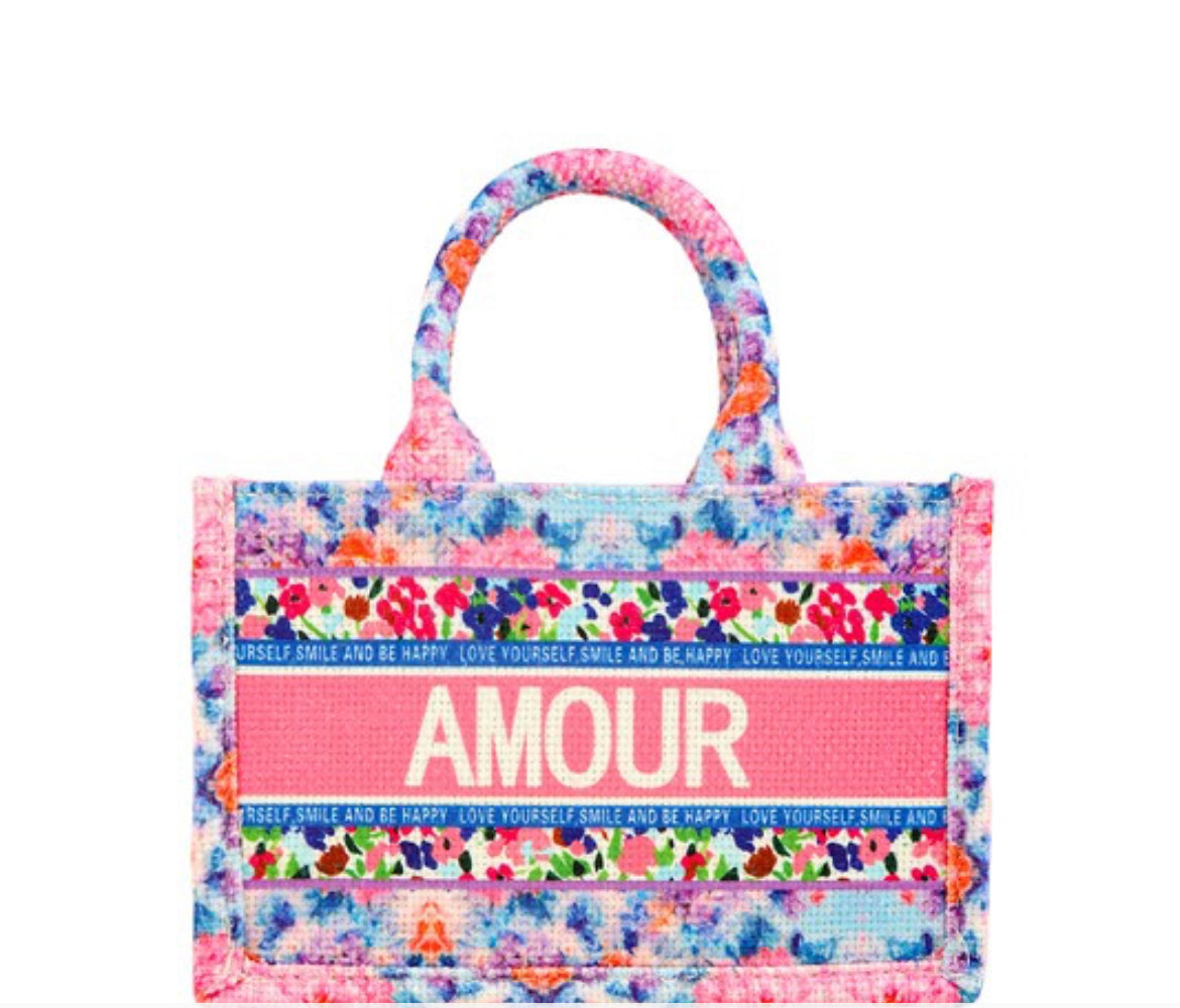 Mia Small Tote Bag- Pink