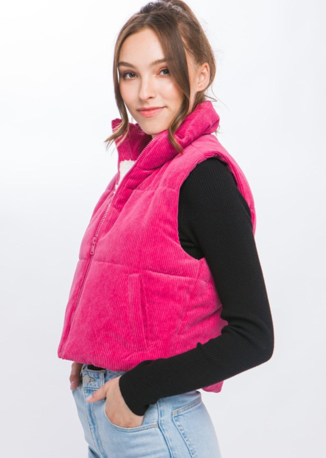 Avery Corduroy Puffer Vest