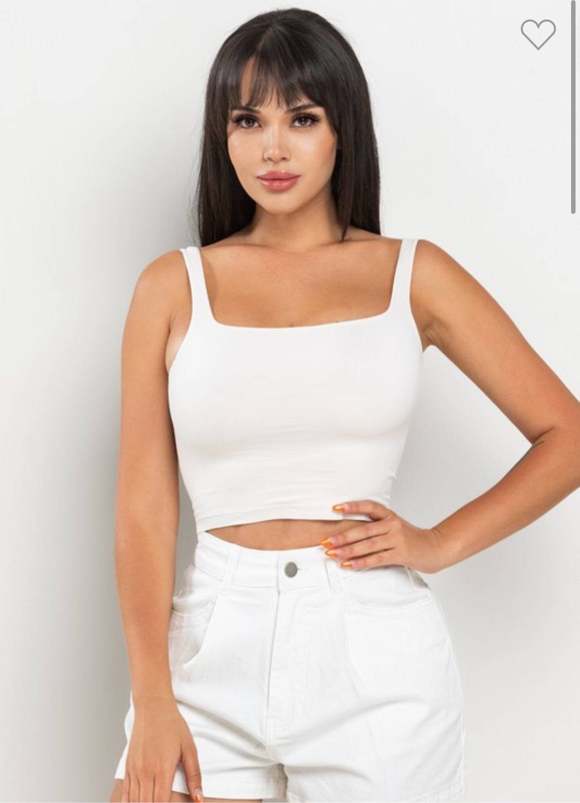 Gabby Basic Top - White