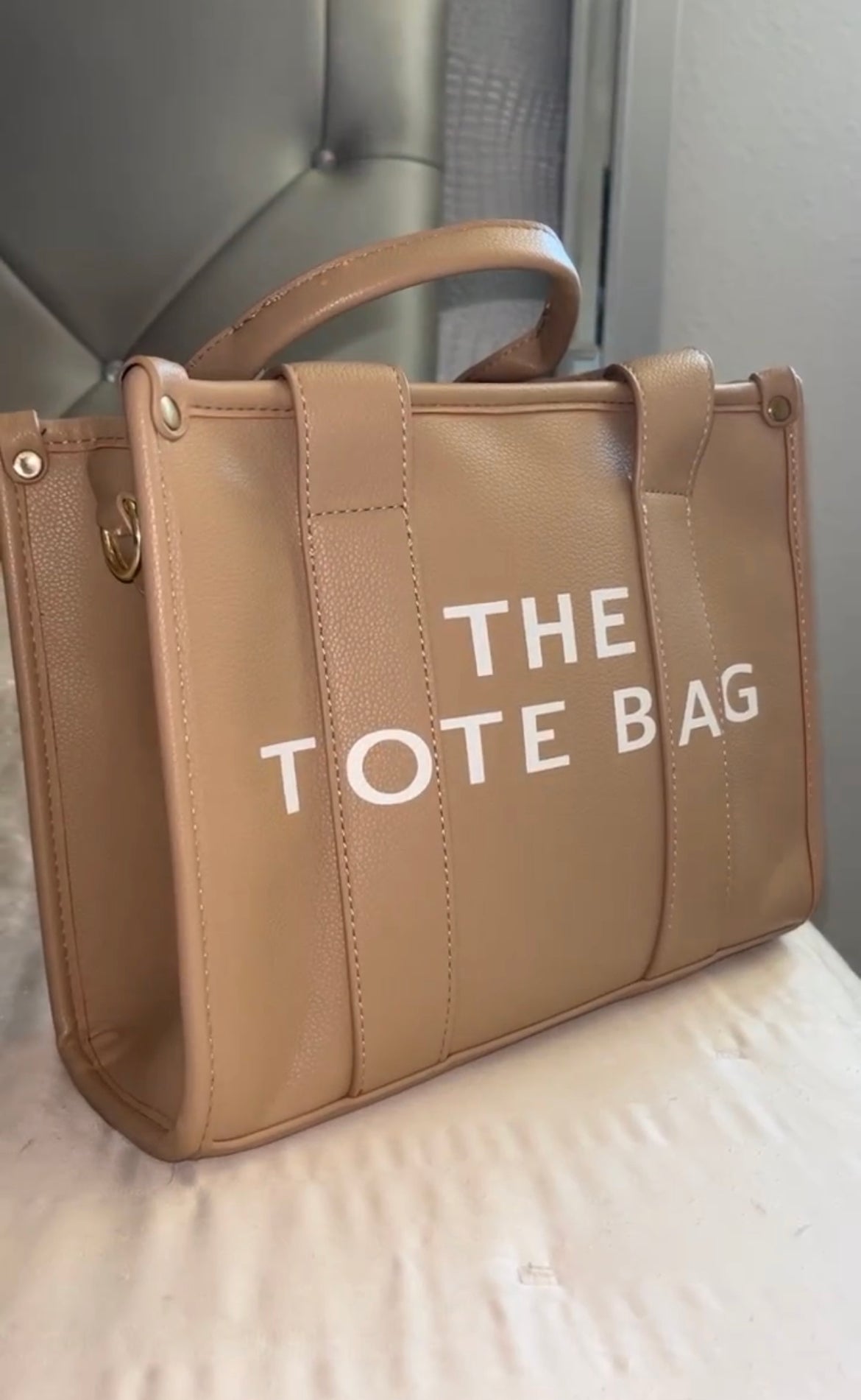 Bianca Leather Bag - Khaki