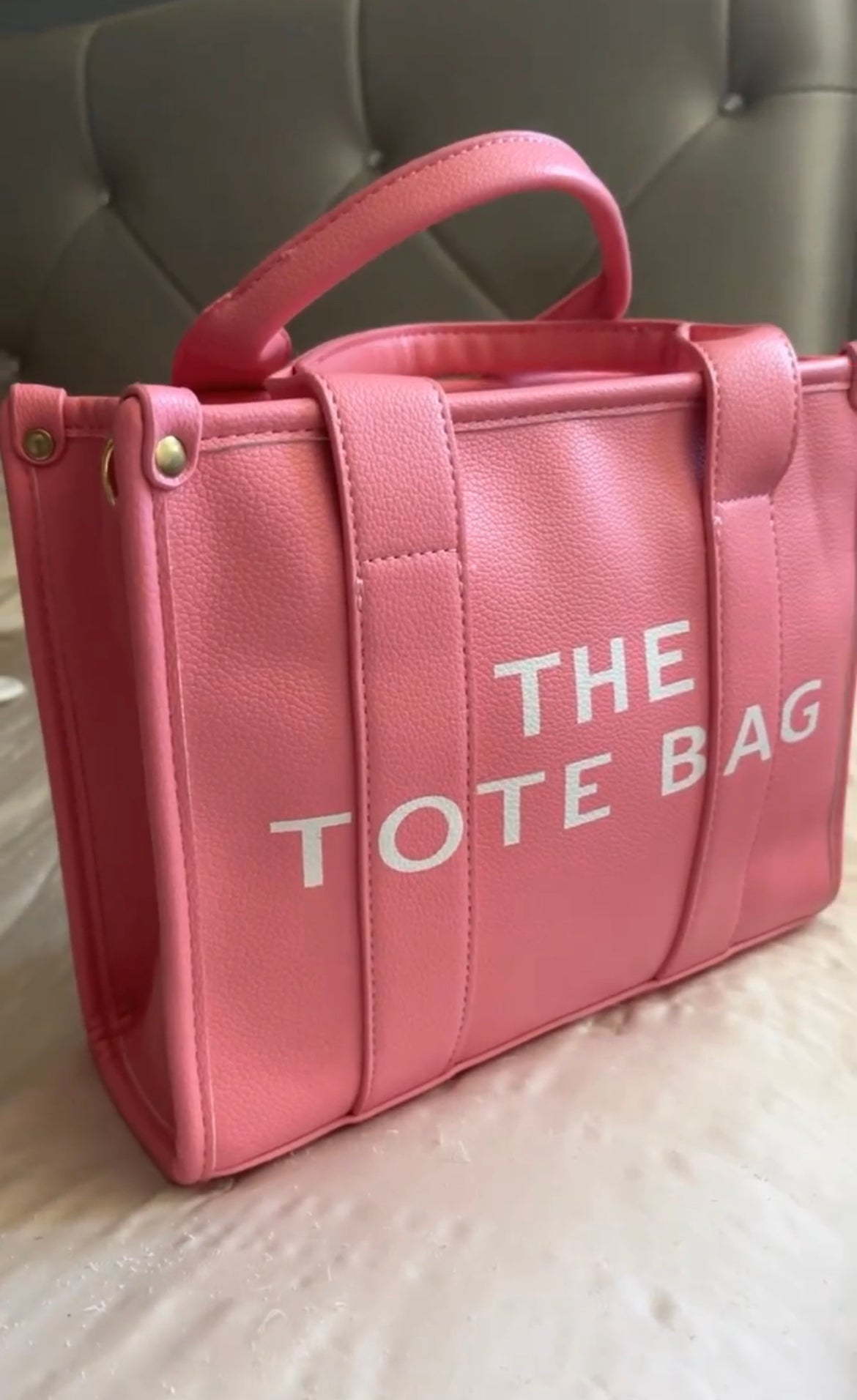 Bianca Leather Bag- Pink