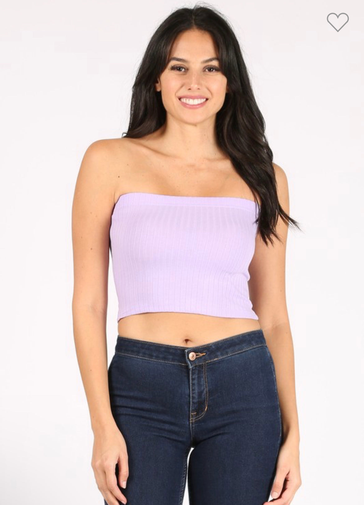 Heather Tube Top- Lavender