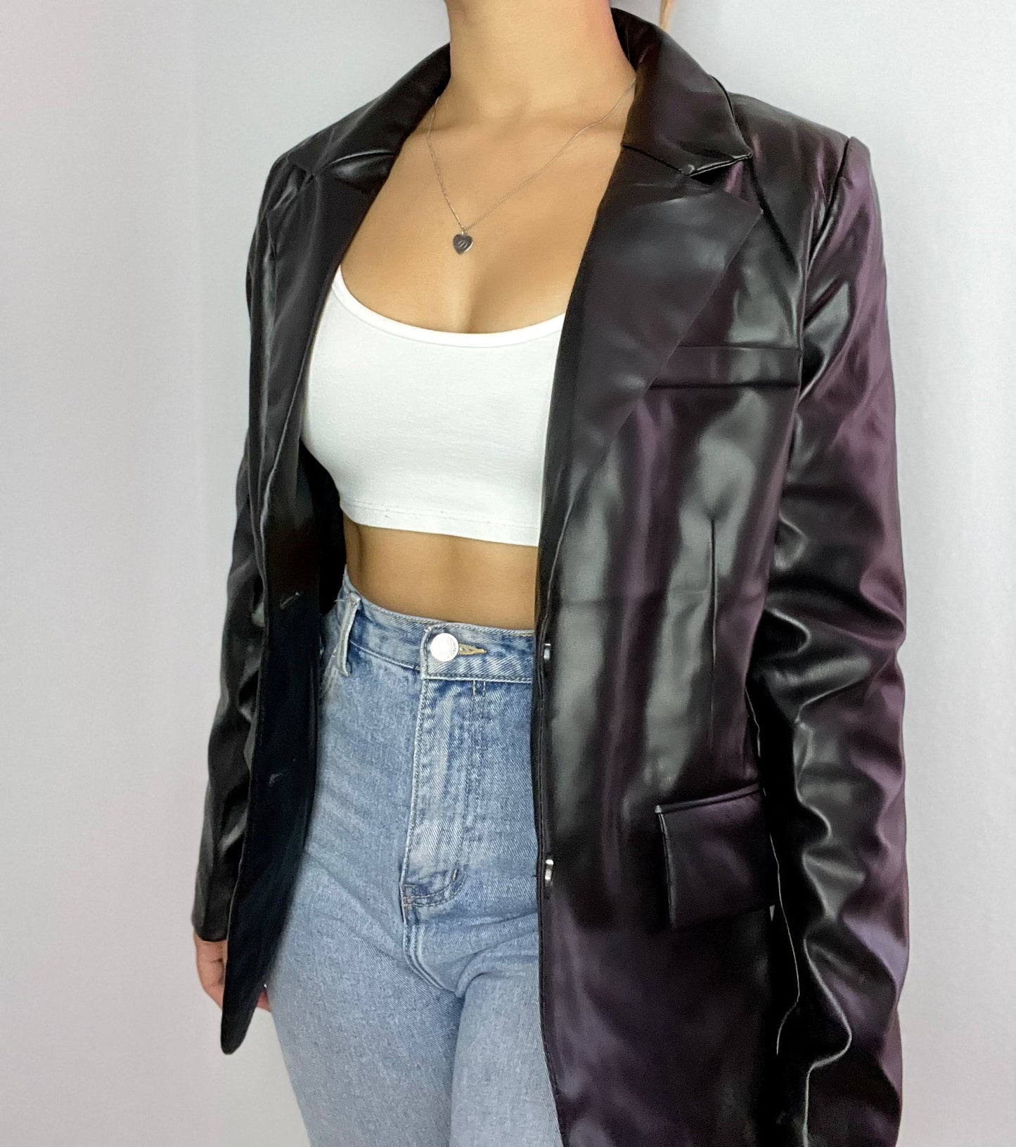CAMILA LEATHER JACKET- BLACK