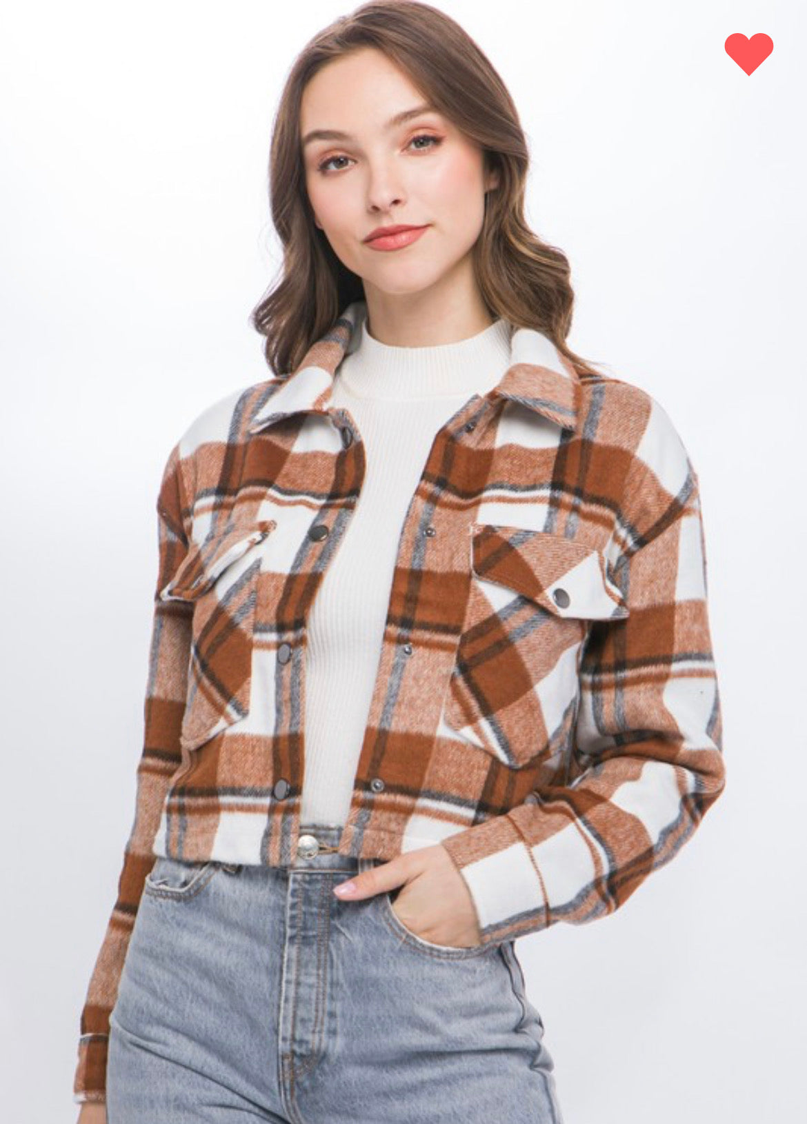 Zoey Cropped Shacket- Terra