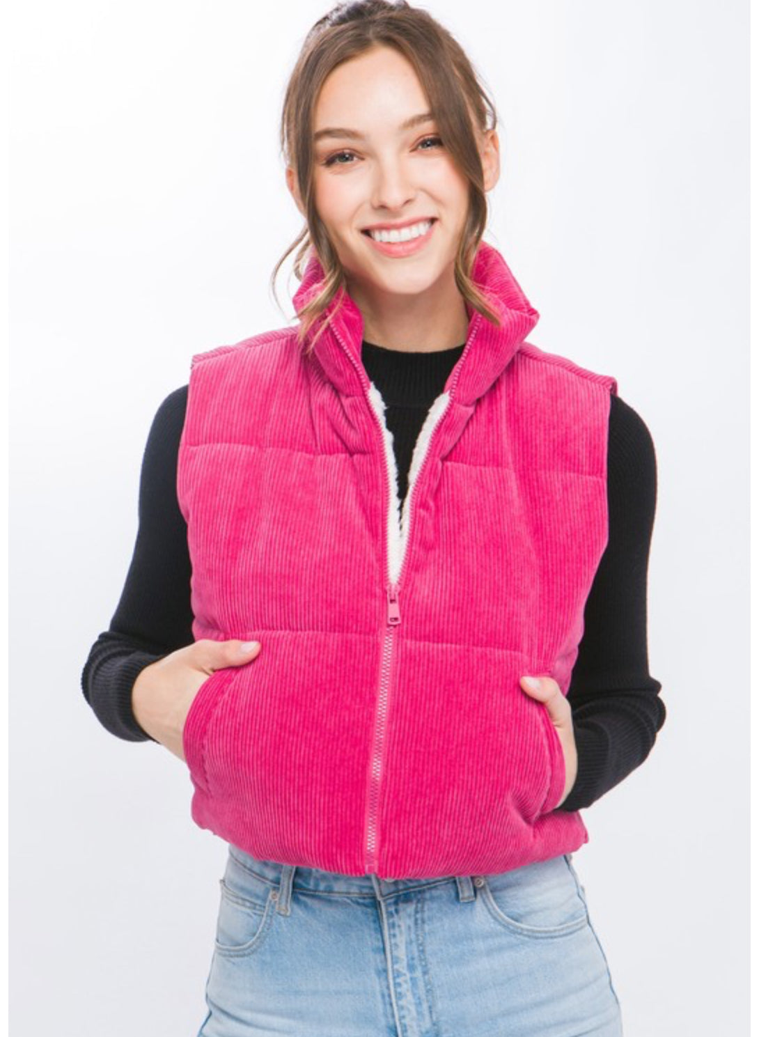 Avery Corduroy Puffer Vest