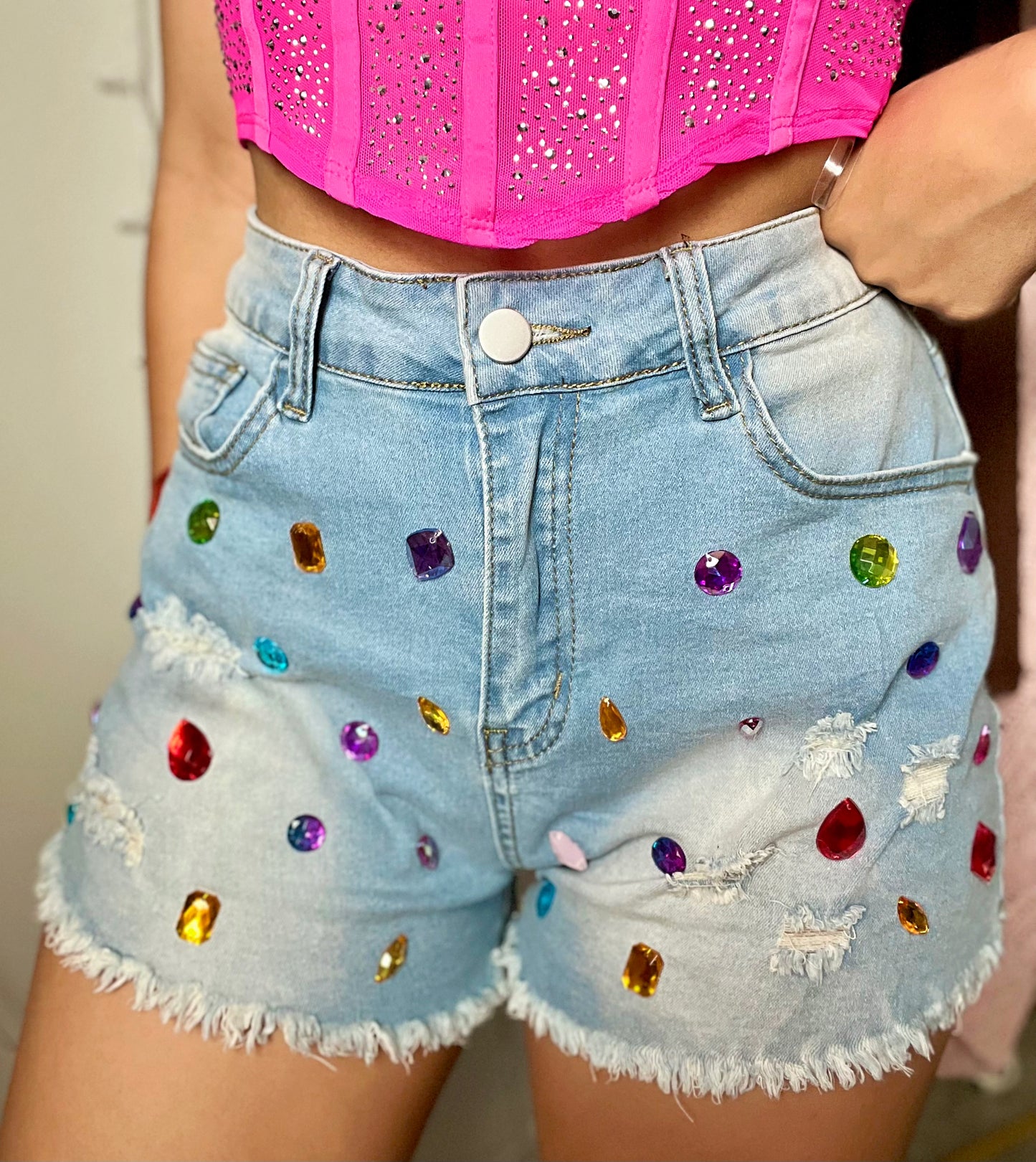Carolina High Waist Shorts