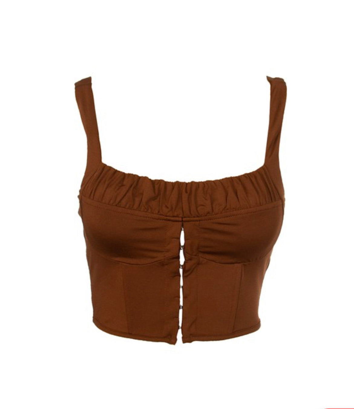 Stephanie Corset Top - Brown