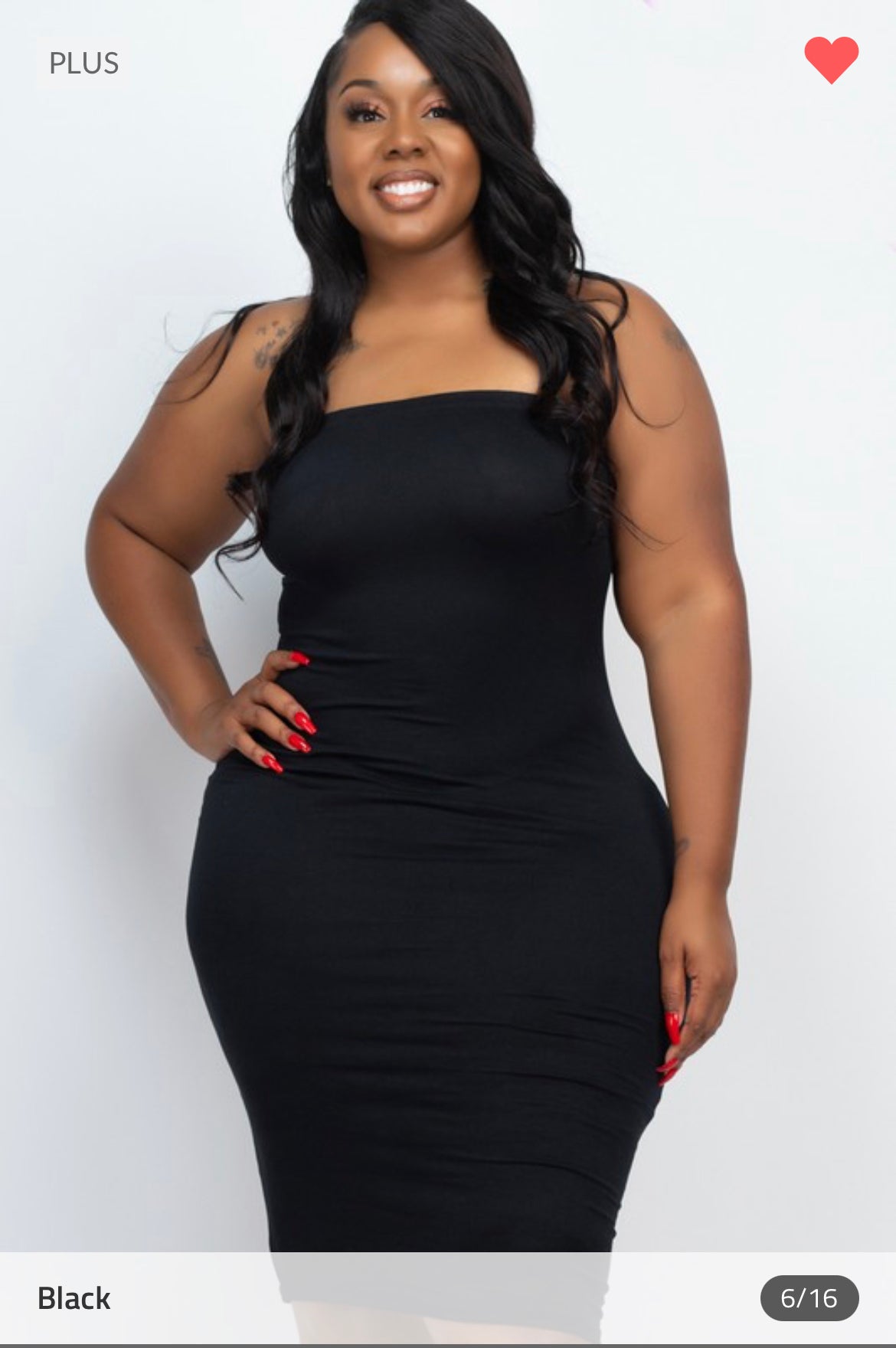 Paris Strapless Dress - Black