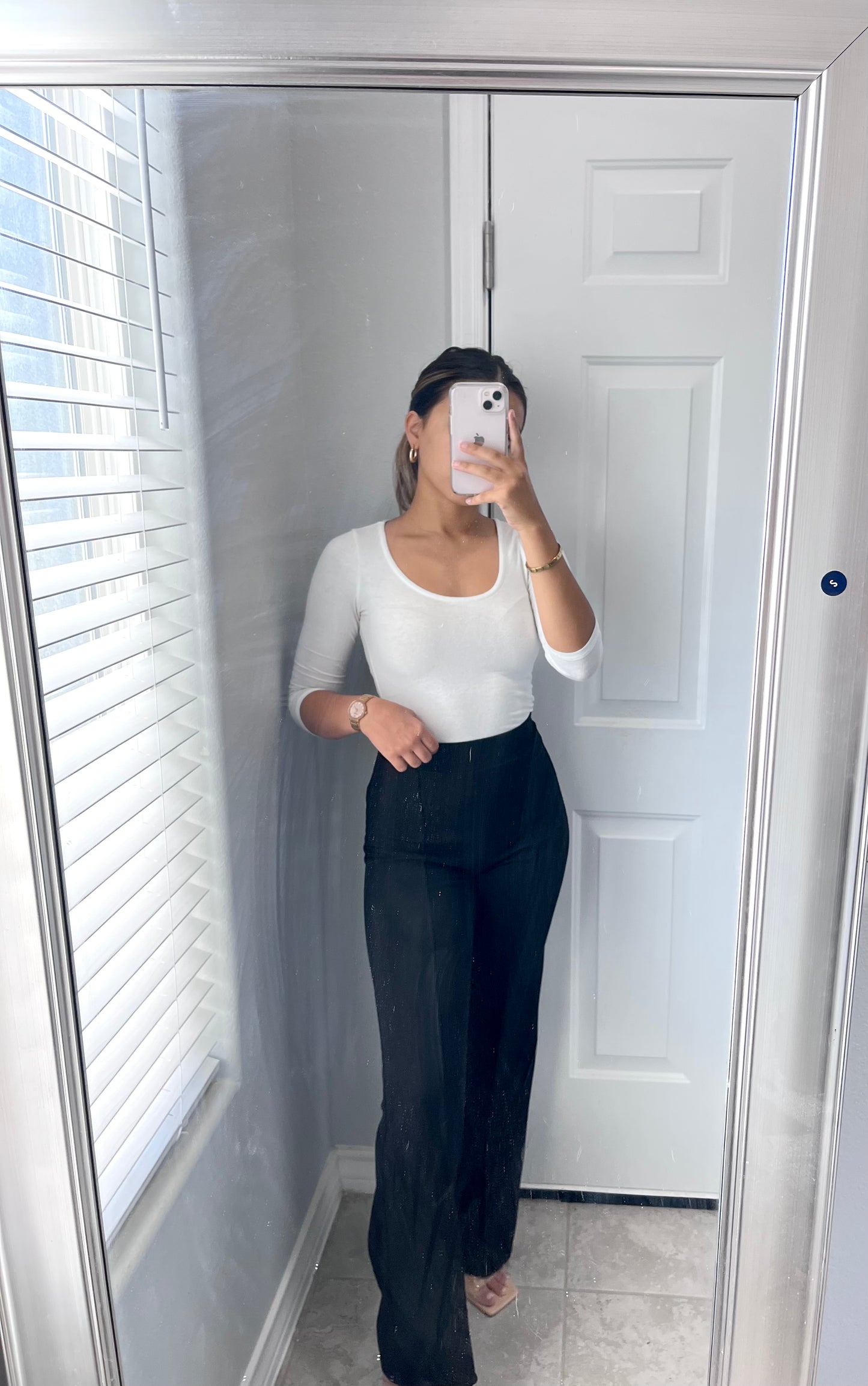 TORI HIGH WAISTED DRESS PANTS - BLACK