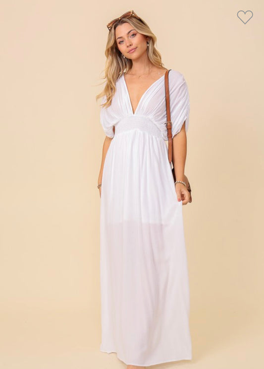 Scarlett Spring Dress- white