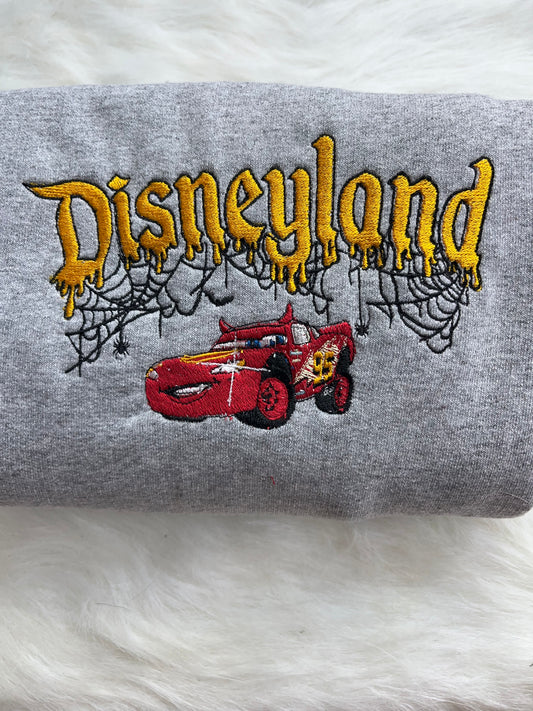 Car Embroidered Crewneck