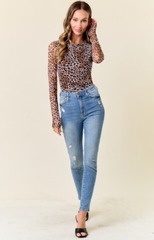 Madeline Animal Print Bodysuit