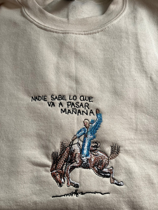 Bad bunny Embroidery crewneck