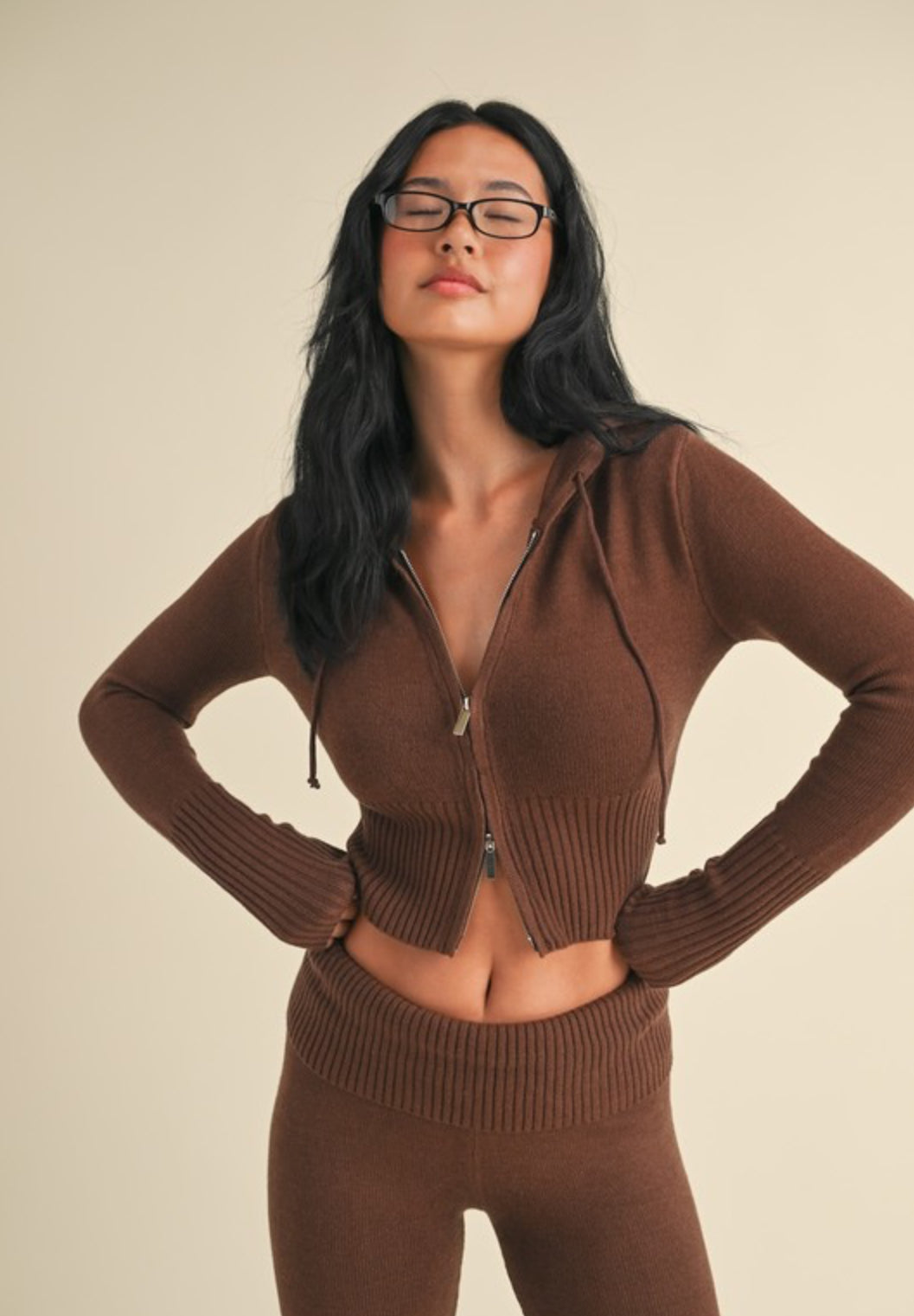 Anastasia Knit Sweater - Chocolate