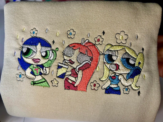 Powerpuff Girls Embroidery