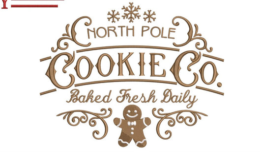 North Pole Cookie Co. Embroidered Crewneck