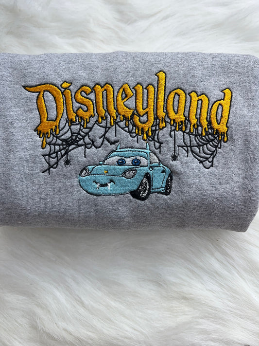 Girl Car Embroidered Crewneck