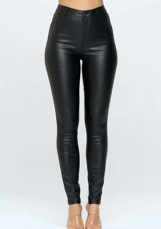 Claudia Skinny Leather Pants