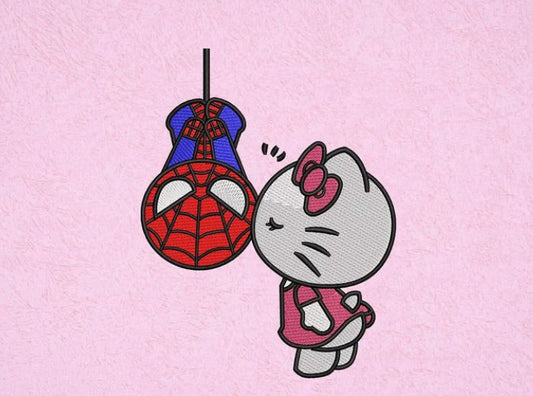 Spider Kitty Embroidery Crewneck