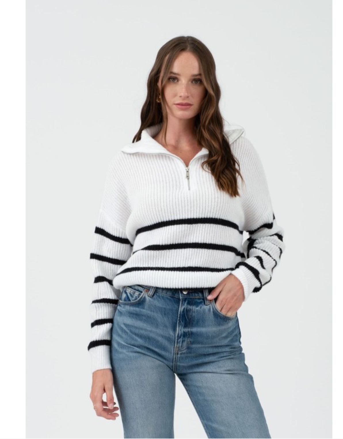 Stephanie Half Zip Sweater