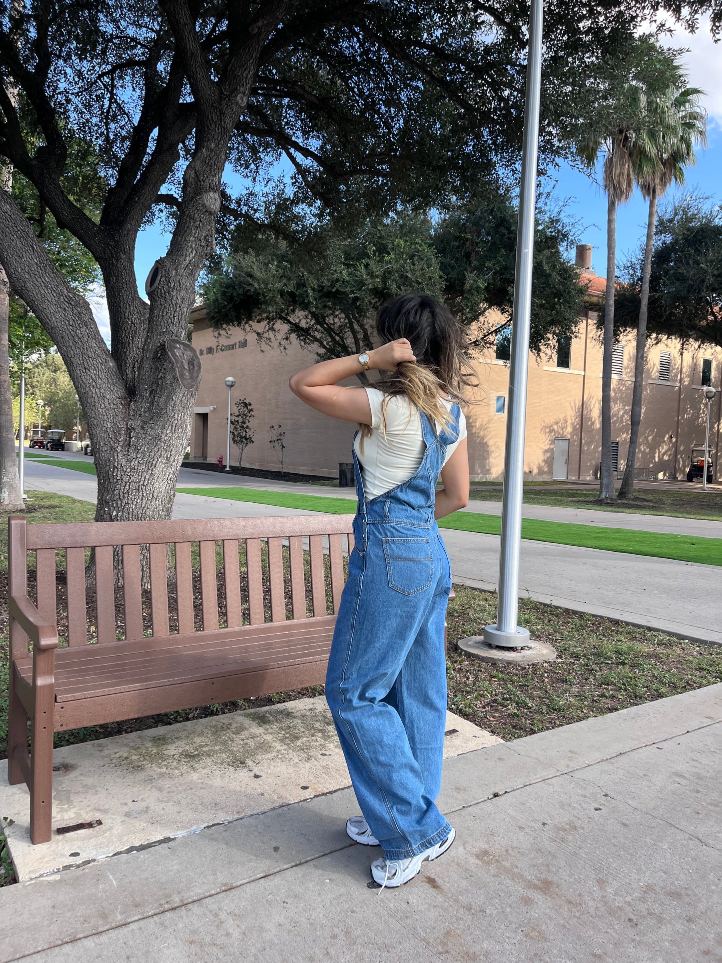 Mandy Denim Overalls - Medium Blue