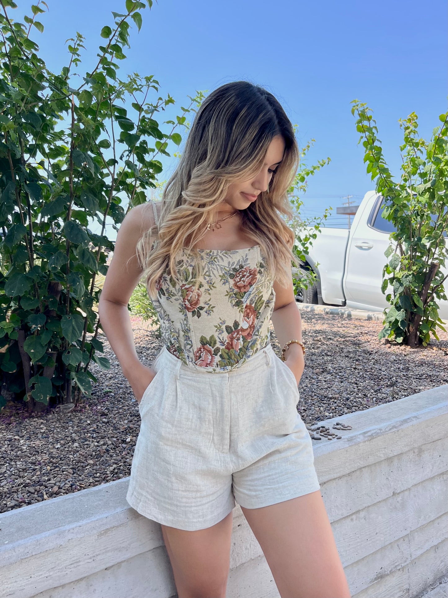 Sophia Linen Shorts