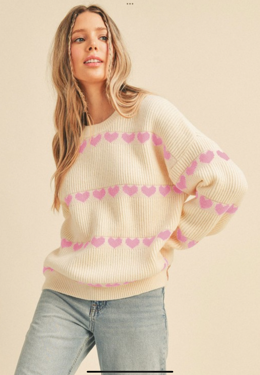 Alexa Heart Sweater
