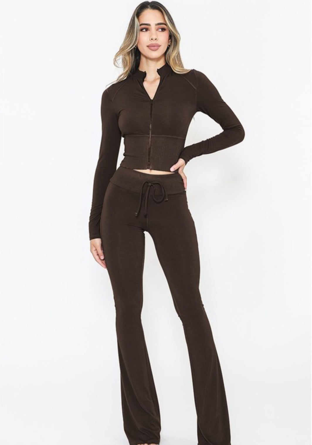 Lucy Track Jacket & Flare Pants Set