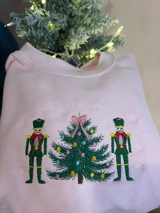 Nutcracker Embroidered Crewneck