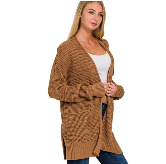 Angelina Cardigan Sweater- Caramel