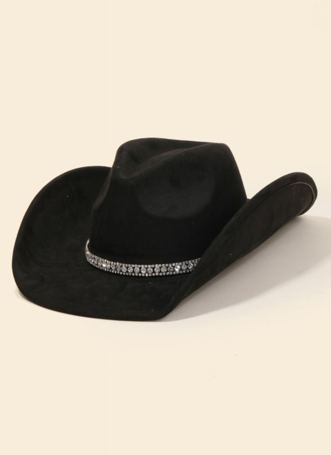 Sandra Sparkly Cowgirl Hat - Black
