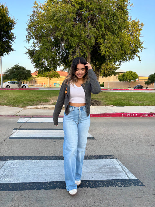 Aubrey High Rise Wide Leg Jeans