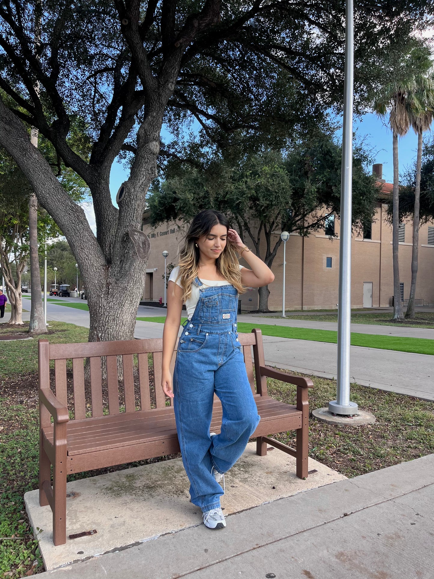 Mandy Denim Overalls - Medium Blue