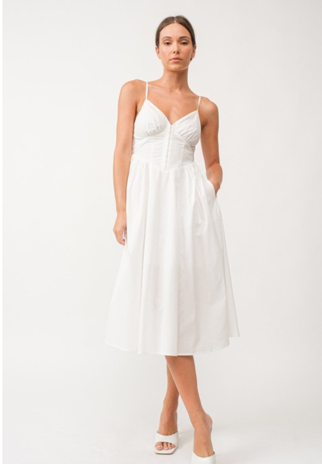 Carolina White Corset Dress