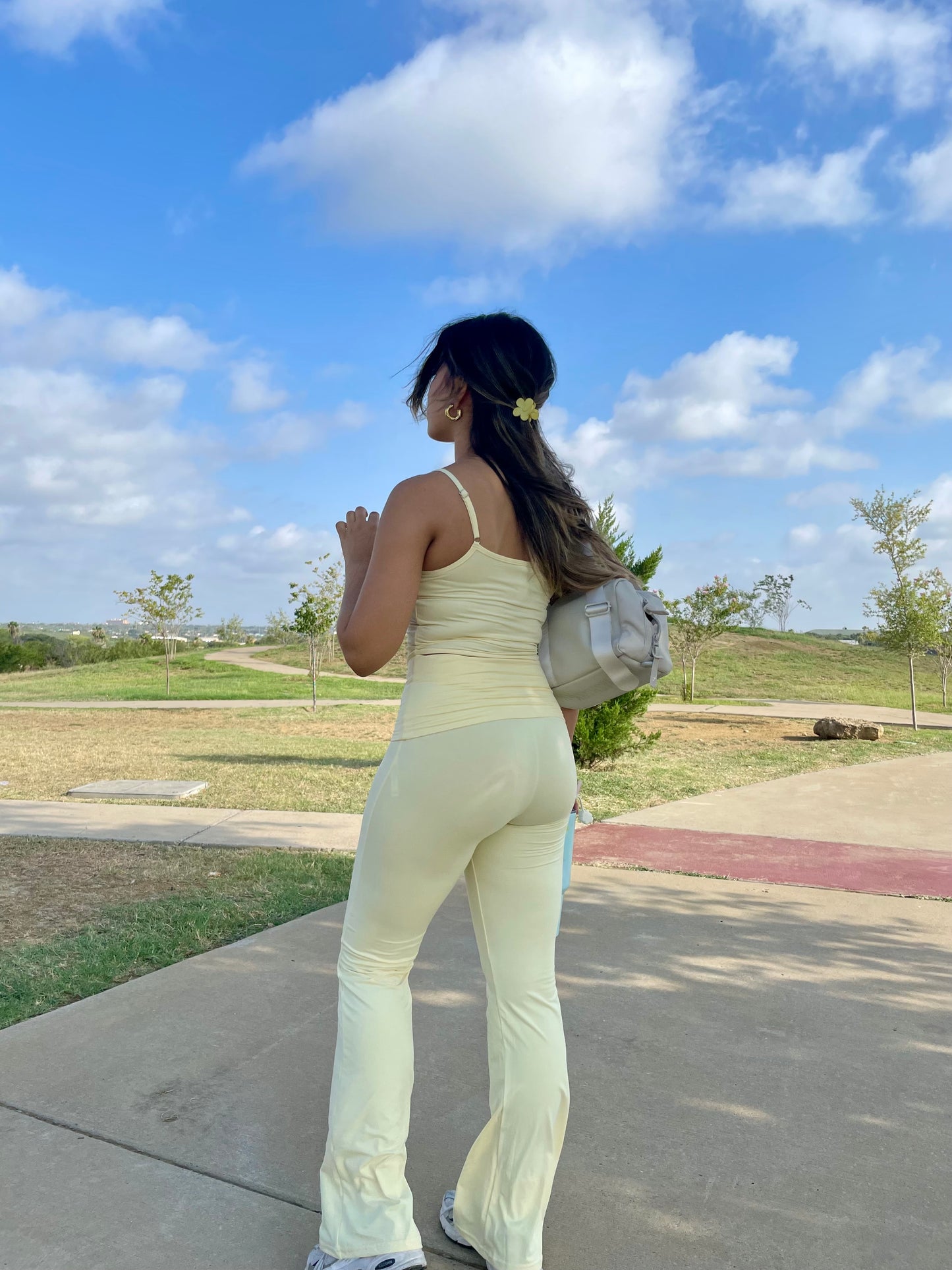 Sophia Fold Over Set - Lemon