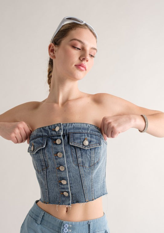 Chloe Denim Top